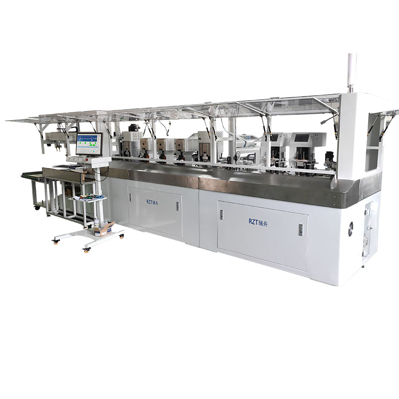 全數(shù)字智能雙端壓接穿膠殼加工中心 RZT-60613C 2全自動雙頭插膠殼機