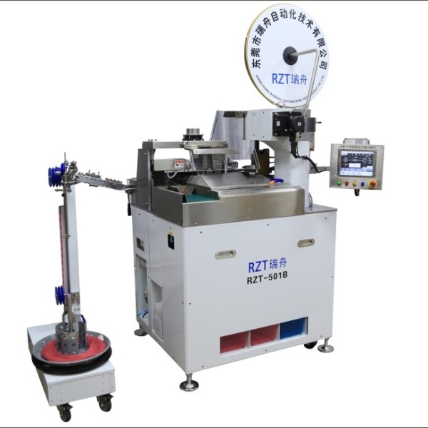 2020款全自動單頭扭線沾錫壓接機 東莞瑞舟RZT-501B全自動單頭沾錫打端機