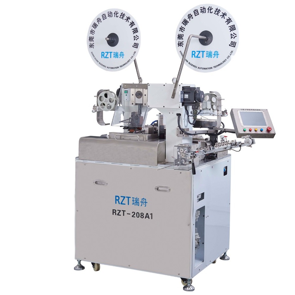2017款全自動(dòng)雙頭端子壓接機(jī) 2017款東莞瑞舟全自動(dòng)端子機(jī)RZT-208A1(細(xì)線(xiàn)型)